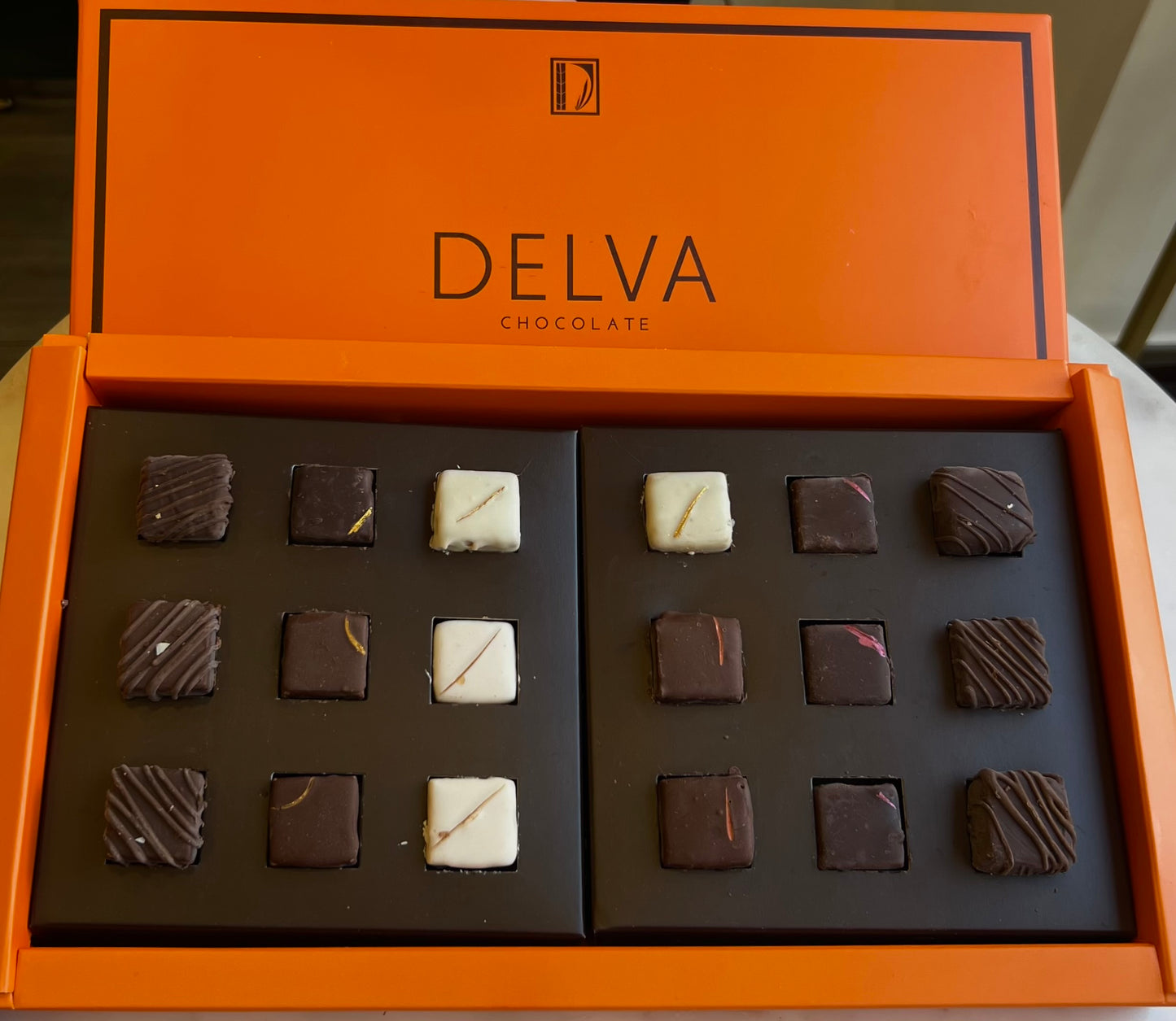 Box praline da taglio 18 pezzi